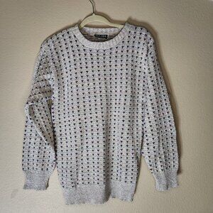 Vintage 90s Ivy Club Classics Medium Sweater Fisherman Core Grandpa Knit Sweater